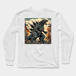 Mecha Godzilla Roar Long Sleeve T-Shirt